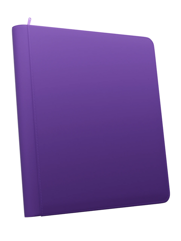 Stealth 12 Pocket Zip Binder - Purple - Palms Off Gaming - Front - Prism & Pocket