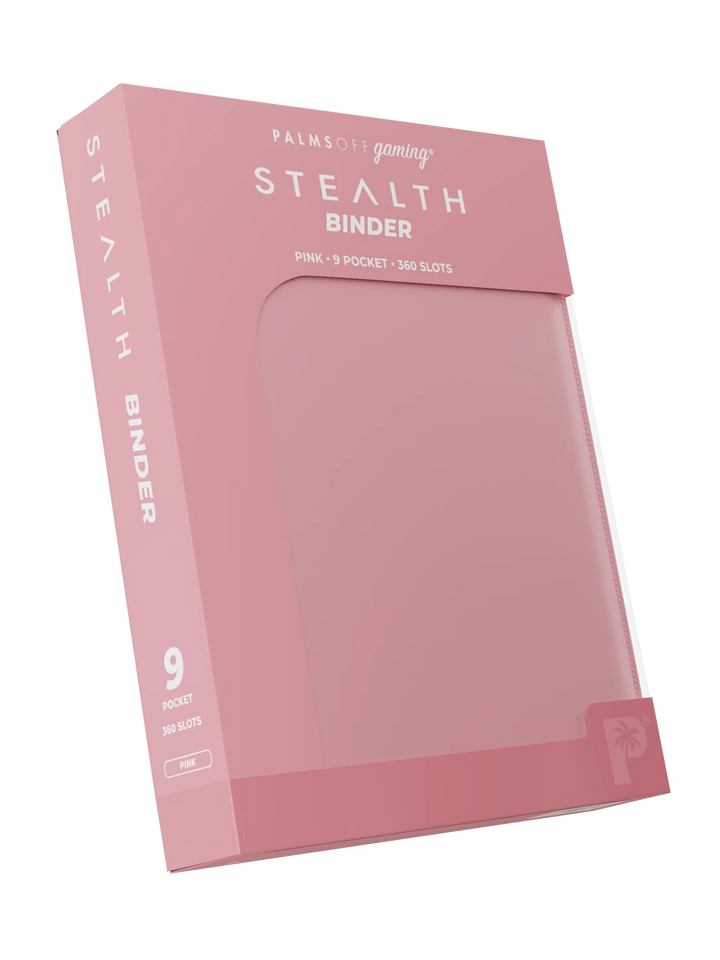 Stealth 9 Pocket Zip Binder - Pink - Palms Off Gaming - Detail - Prism &amp; Pocket
