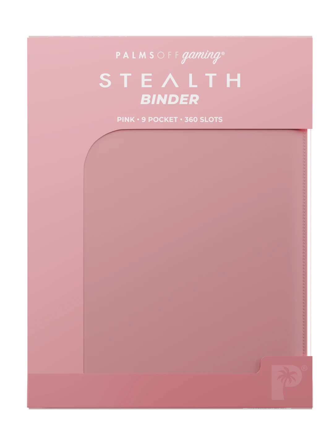 Stealth 9 Pocket Zip Binder - Pink - Palms Off Gaming - Packaging - Prism & Pocket