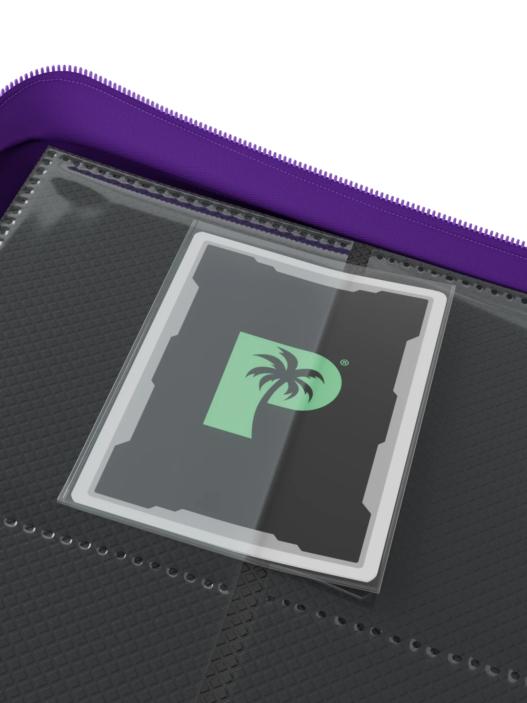 Stealth 9 Pocket Zip Binder - Purple - Reverse - Prism & Pocket
