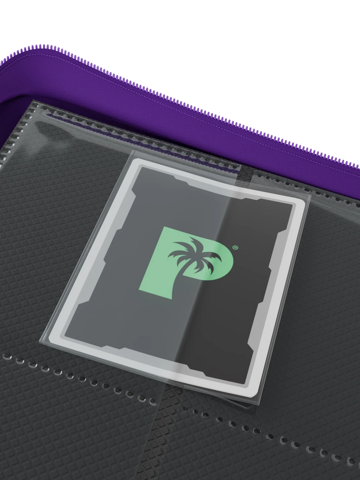 Stealth 9 Pocket Zip Binder - Purple - Reverse - Prism &amp; Pocket