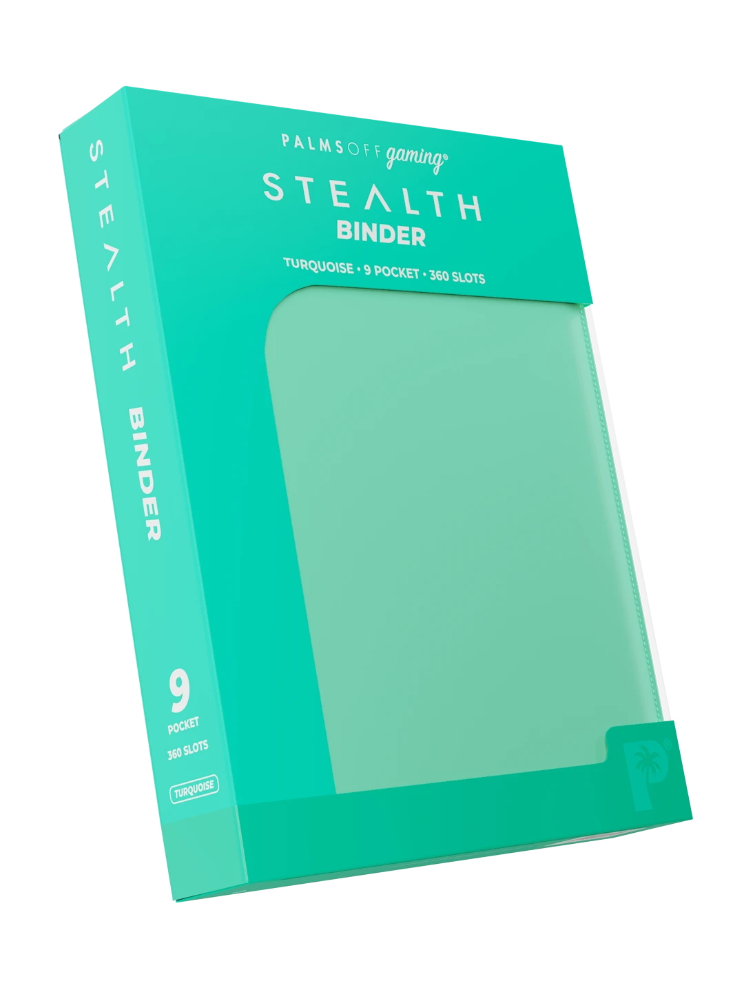 Stealth 9 Pocket Zip Binder - Turquoise - Palms Off Gaming - Detail - Prism & Pocket