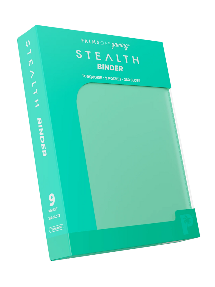 Stealth 9 Pocket Zip Binder - Turquoise - Palms Off Gaming - Detail - Prism &amp; Pocket