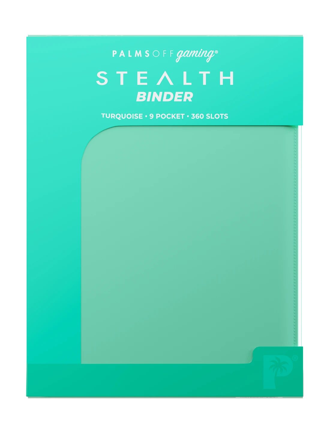 Stealth 9 Pocket Zip Binder - Turquoise - Palms Off Gaming - Packaging - Prism & Pocket