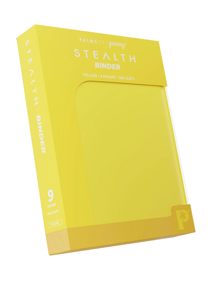 Stealth 9 Pocket Zip Binder - Yellow - Palms Off Gaming - Detail - Prism &amp; Pocket