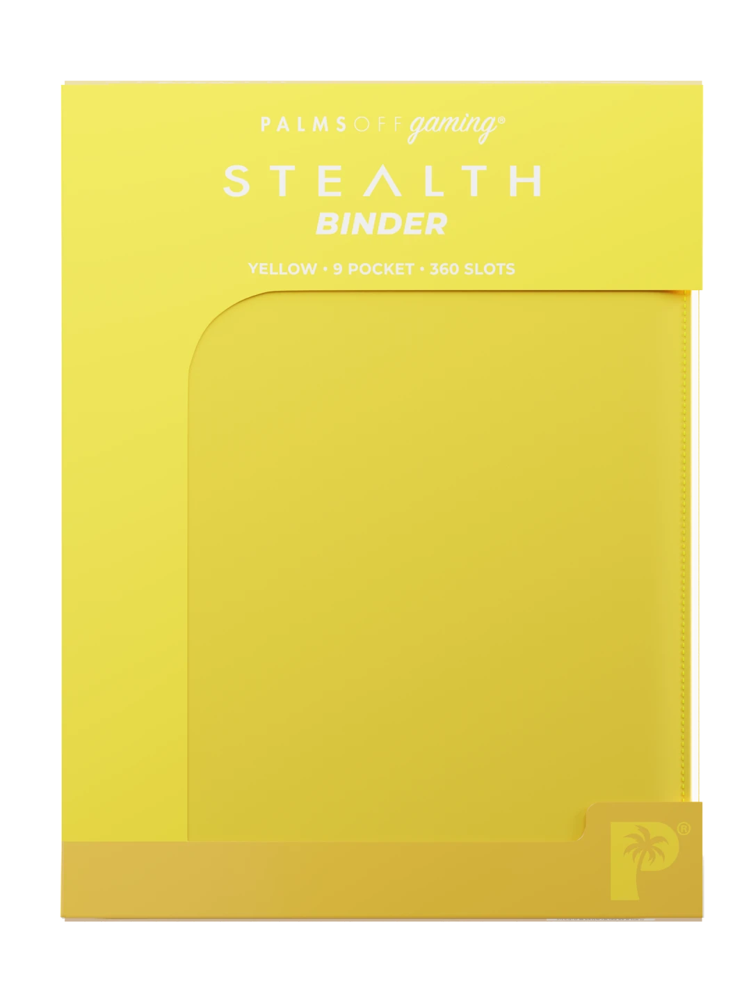 Stealth 9 Pocket Zip Binder - Yellow - Palms Off Gaming - Packaging - Prism & Pocket
