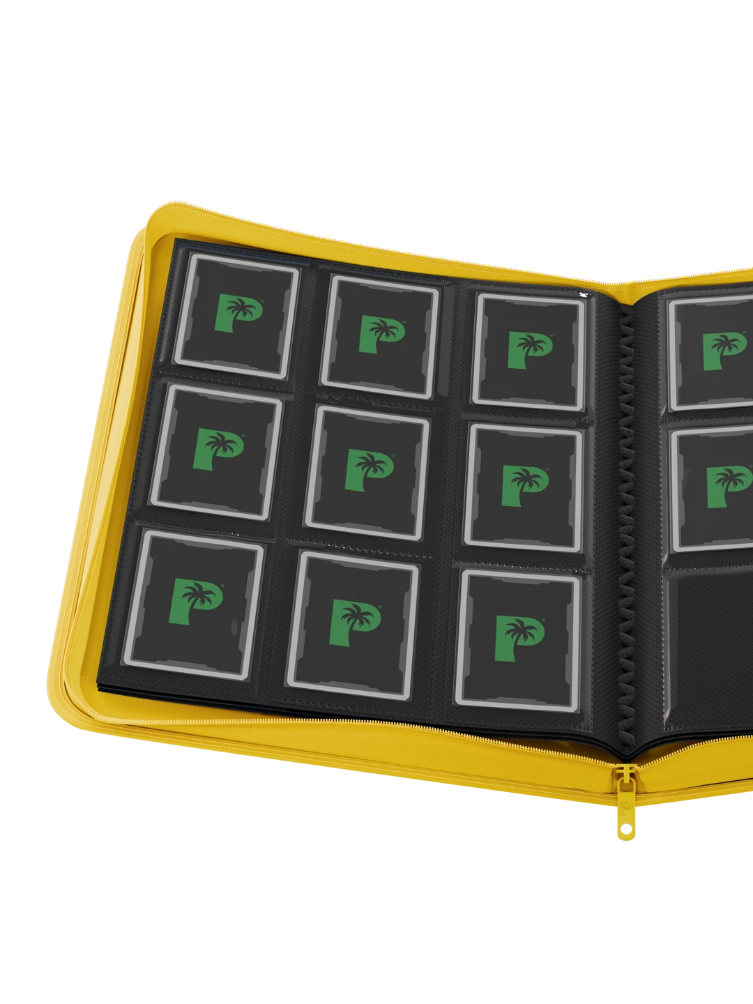 Stealth 9 Pocket Zip Binder - Yellow - Palms Off Gaming - Lifestyle 2 - Prism & Pocket