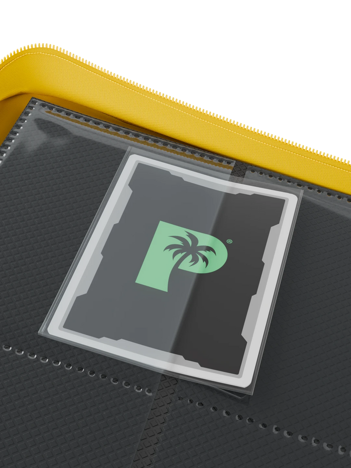 Stealth 9 Pocket Zip Binder - Yellow - Palms Off Gaming - Reverse - Prism &amp; Pocket