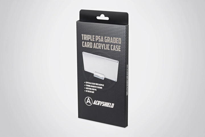 Triple PSA Graded Card Acrylic Display Case incl. Stand - Reverse - Prism &amp; Pocket